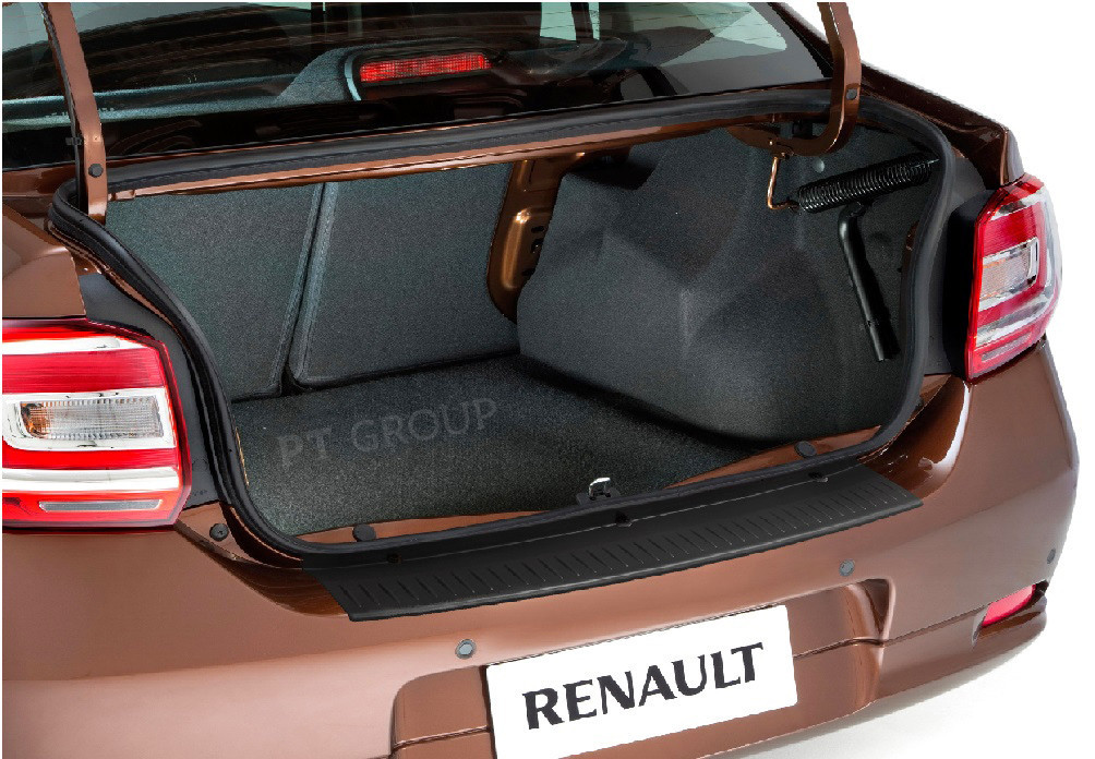 Накладка на задний бампер Renault LOGAN с 2014 - фото 2 - id-p97745682