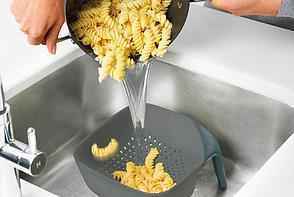Дуршлаг Joseph Square Colander, цвет серый - Оплата Kaspi Pay, фото 3