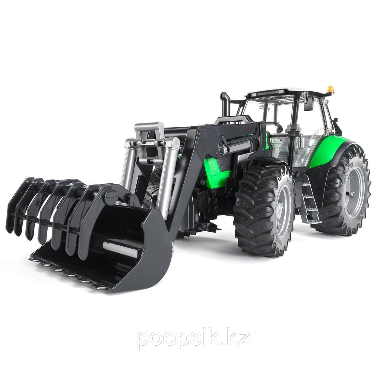 Bruder Трактор Deutz Agrotron X720 с погрузчиком 03-081