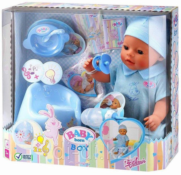 Zapf Creation BABY BORN мальчик с музыкальным горшком 807866