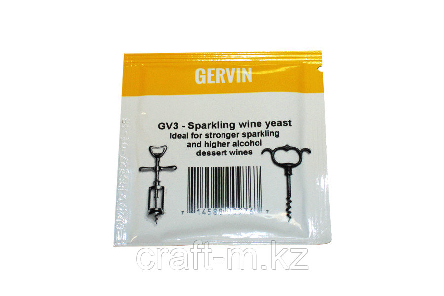 Винные дрожжи Gervin "Sparkling Wine GV3", 5 г