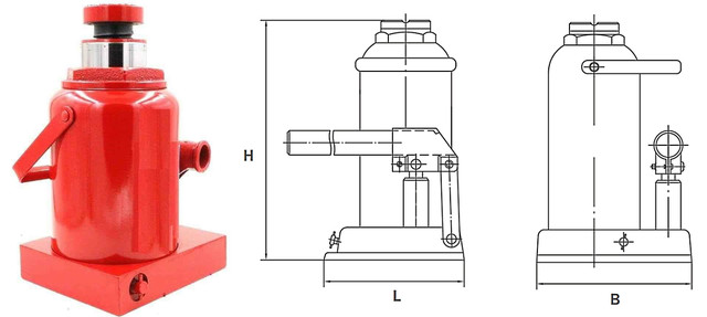 гидродомкраты бутылочные