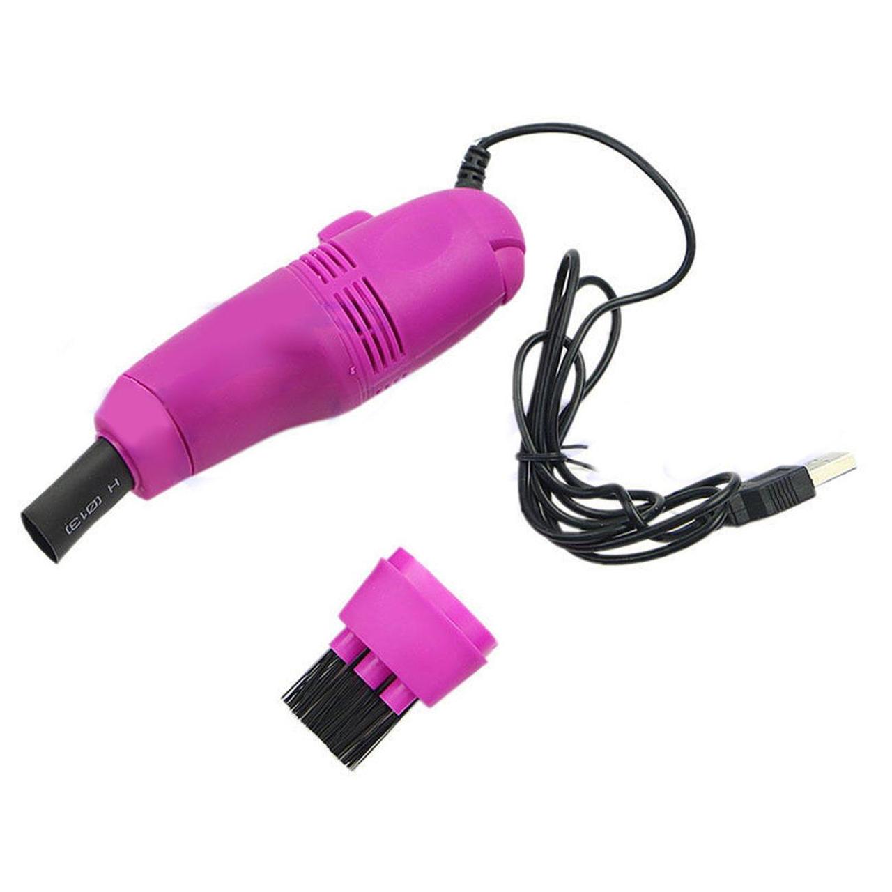 Мини USB пылесос для клавиатуры, цвет фиолетовый - фото 2 - id-p97754070