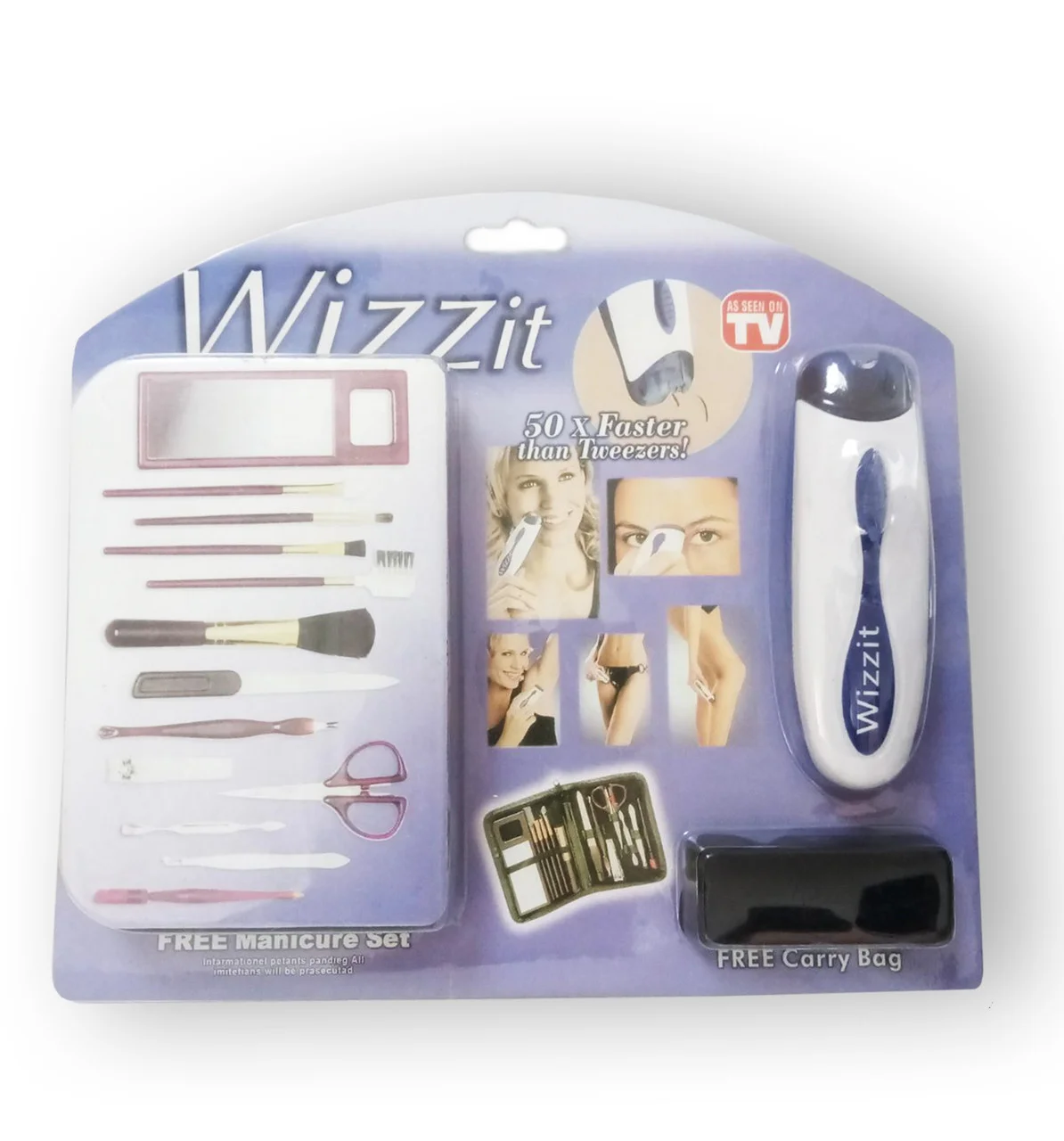 Домашний эпилятор Wizzit (Виззит) с маникюрным набором - фото 6 - id-p97754470