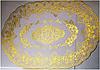 Овальная салфетка с золотым декором 45х30 см - Оплата Kaspi Pay, фото 3