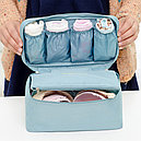 Дорожная сумка для нижнего белья 6 отделений голубая, фото 4