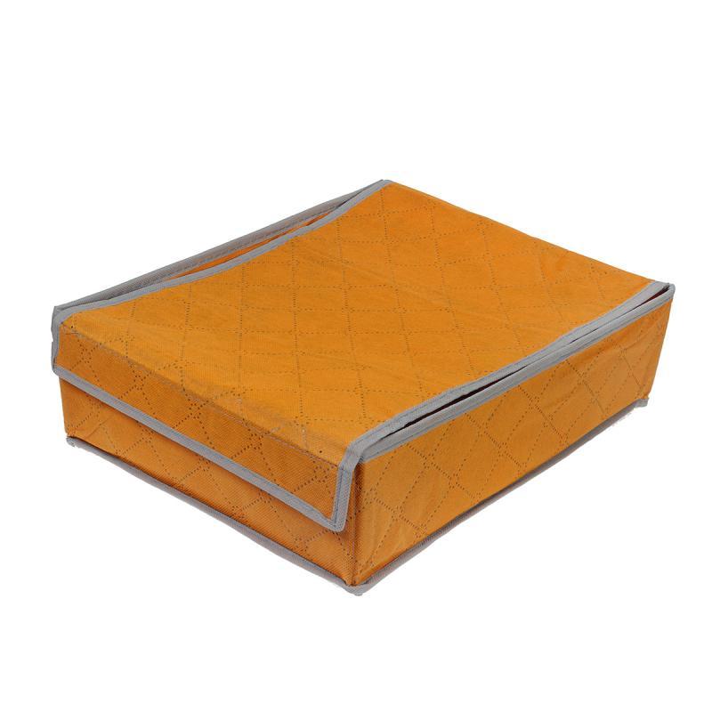 Органайзер для нижнего белья с крышкой 7 отделений оранжевый - фото 2 - id-p97754719