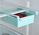 Подвесной органайзер для холодильника, цвет голубой - Оплата Kaspi Pay, фото 4