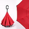 Уценка (товар с небольшим дефектом) Умный зонт Наоборот, цвет красный + черный, фото 4