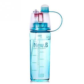 Уценка (товар с небольшим дефектом) Спортивная бутылка для воды с распылителем, фото 2