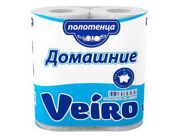 Полотенца бумажные Veiro 2 рулона, двухслойные