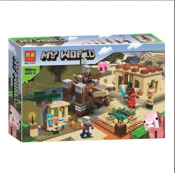 Конструктор Bela (Lari) «Minecraft» (11477) Патруль разбойников, 580 деталей - Аналог Майнкрафт 21160