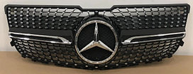 Решетка радиатора на GLK-Class (X204) 2012-15 стиль AMG Diamond (Черный)