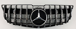 Решетка радиатора на GLK-Class (X204) 2008-12 стиль AMG GT Panamericana (Хром полоски)