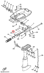 Yamaha Y 4-5 Указатель положения ручки 6E04213710