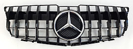 Решетка радиатора на GLK-Class (X204) 2008-12 стиль AMG GT Panamericana (Черный глянец)