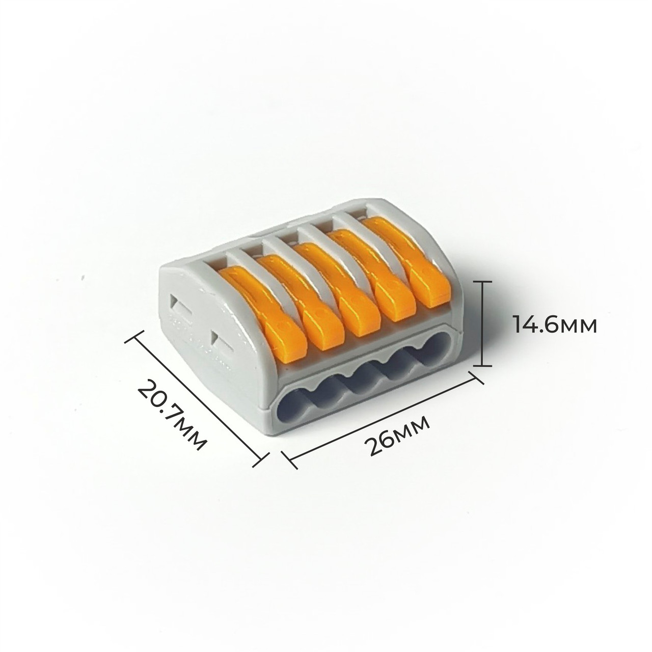 Клемма PCG-215 32А серая 5 контактов