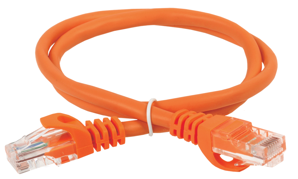 ITK Коммутационный шнур (патч-корд) кат.5E UTP 1,5м оранжевый - фото 1 - id-p55327231