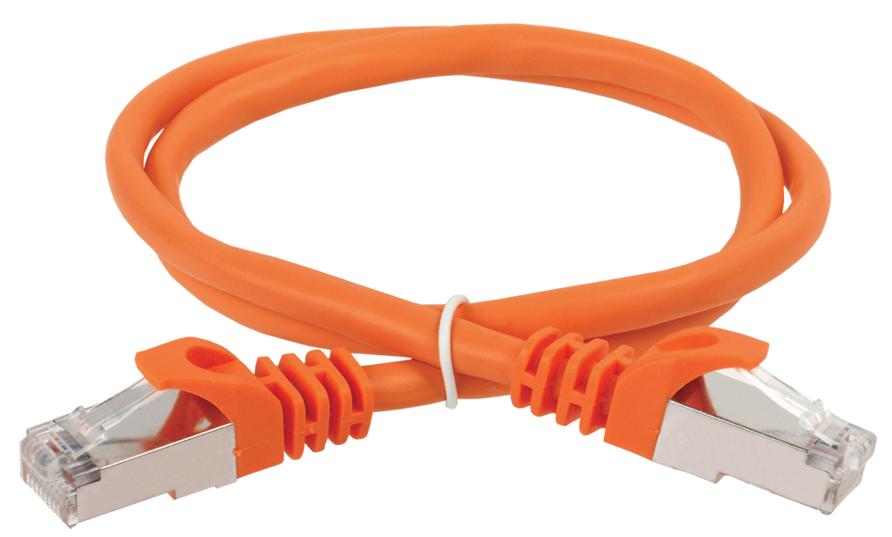 ITK Коммутационный шнур (патч-корд) кат.5E FTP 5м оранжевый - фото 1 - id-p53539635
