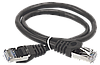 ITK Коммутационный шнур (патч-корд) кат.5E FTP 1,5м черный