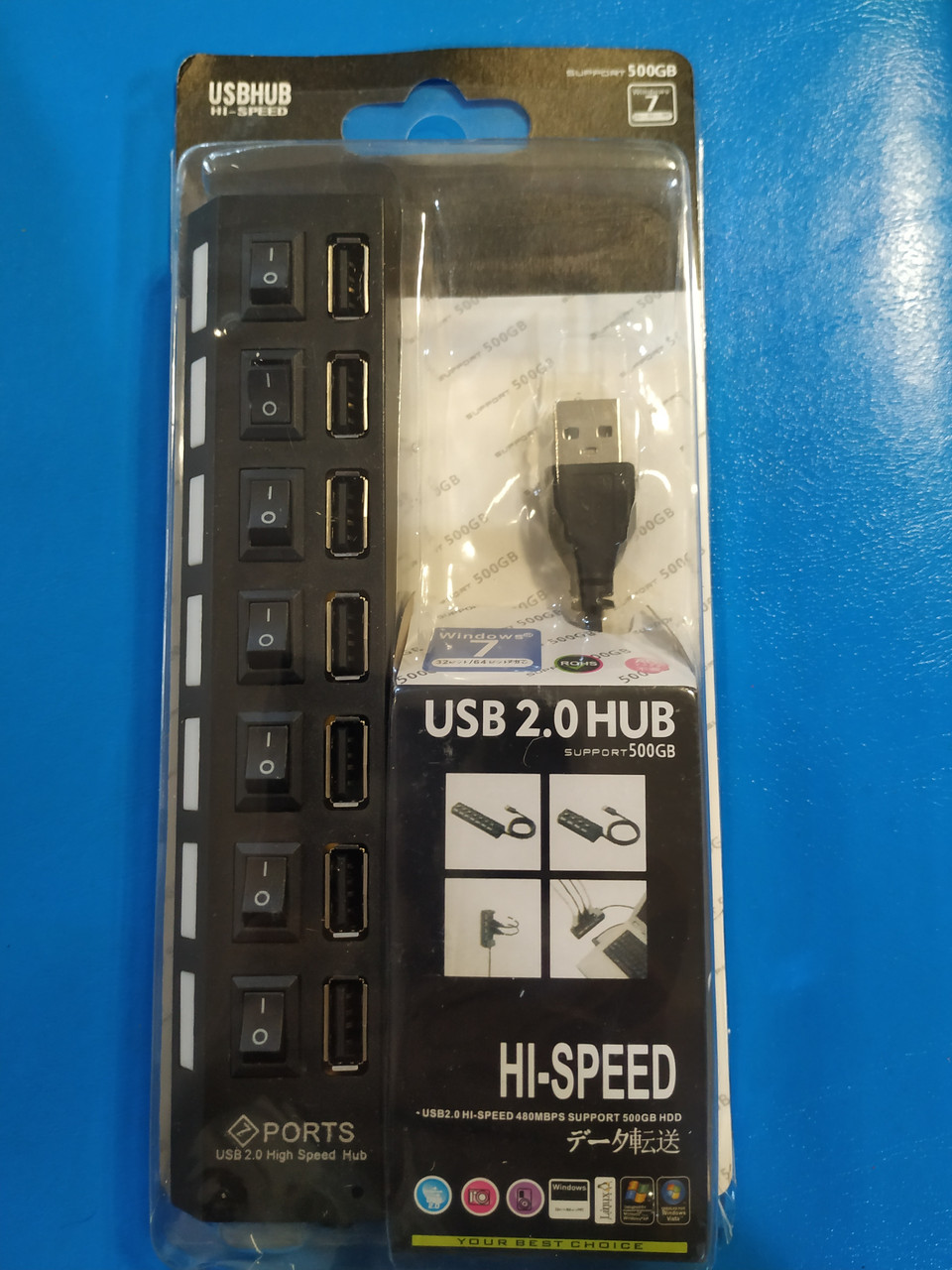 Расширитель HUB USB 7  портовый, Алматы