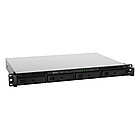 СХД Synology RS819 (Rack 1U)/no HDD up-to 4 (hp)/2x1GbE/2xUSB 3.0/eSATA/100W/no rail