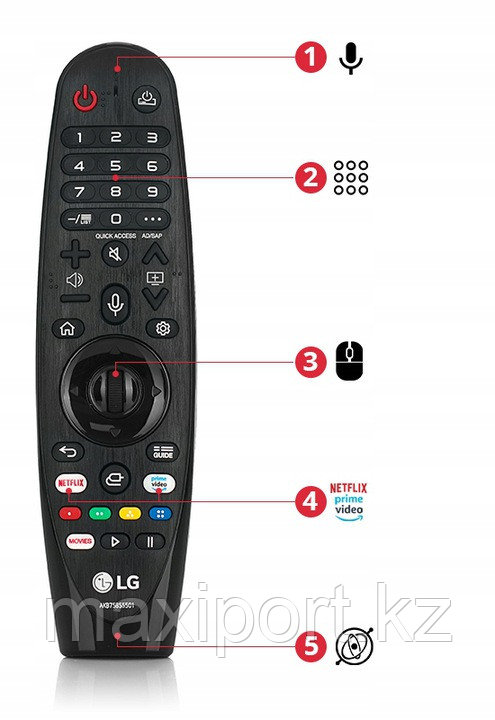 Пульт-указка для смарт телевизоров LG 2019, 2020 года (MR20GA) оригинал ...