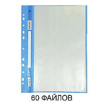 Папка с 60 файлами A4 AB-L60 прозрачная ассорти