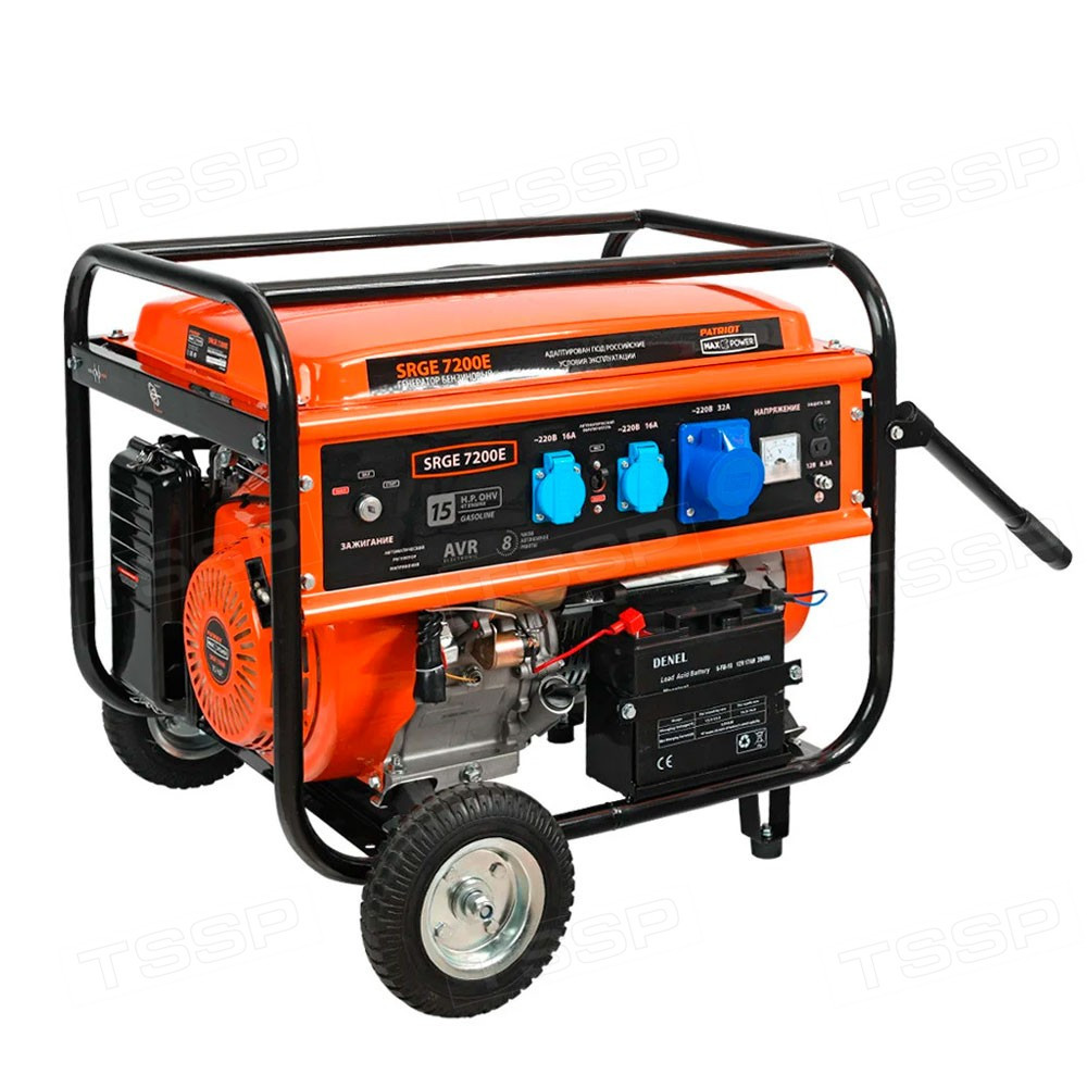 Бензиновый генератор PATRIOT Max Power SRGE-7200E 474103188 - фото 1 - id-p97801251