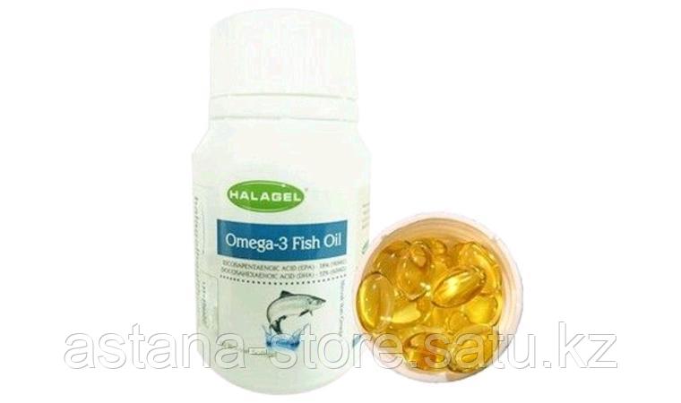 Рыбий жир в капсулах Halagel Omega-3 Fish oil - фото 1 - id-p97805504