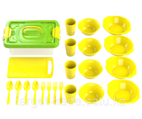Набор посуды для пикника «В дорогу» (4 персоны, 22 предмета) - фото 2 - id-p97806037