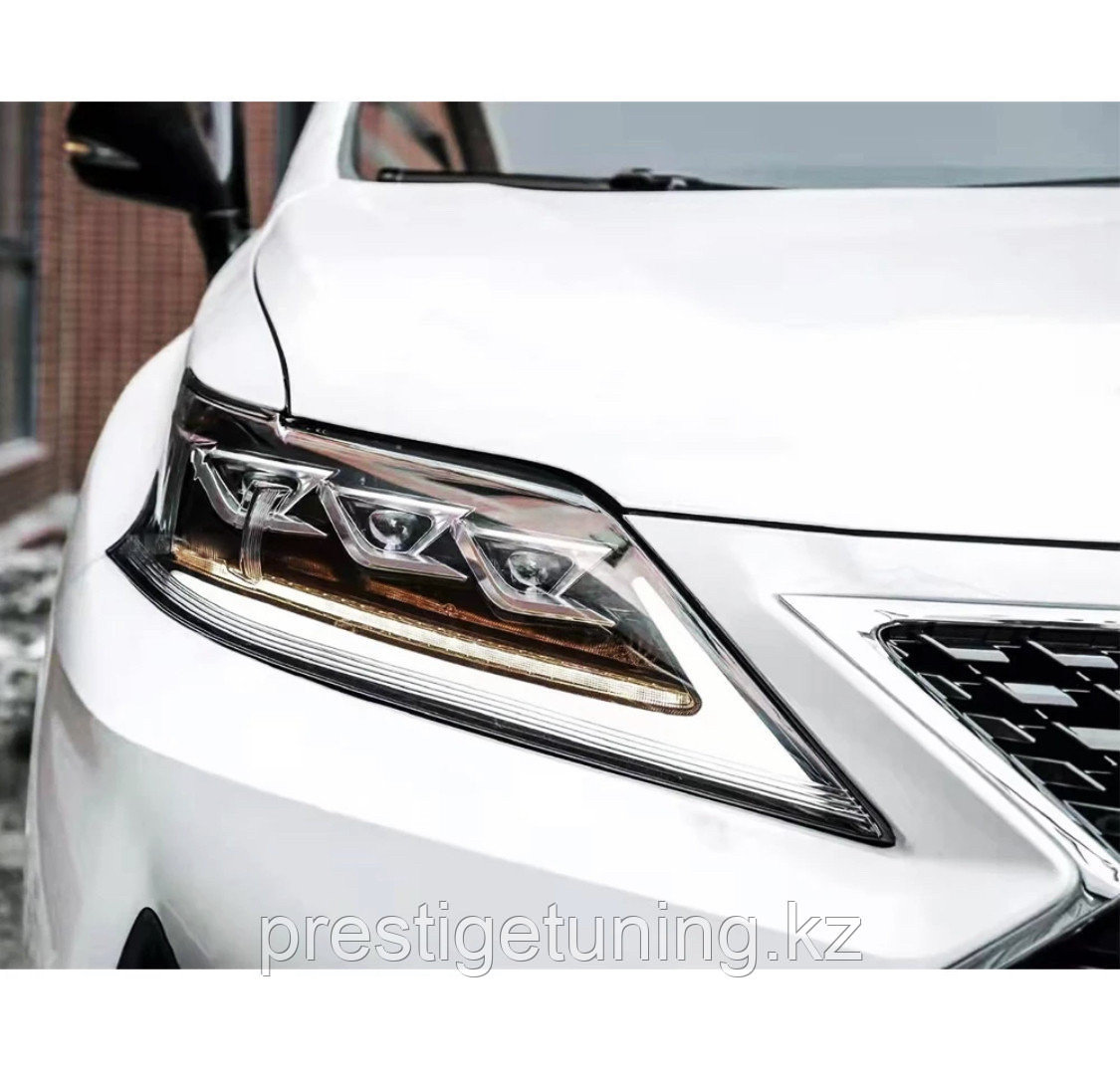 Передние фары на Lexus RX 2012-15 дизайн LX - фото 6 - id-p96306318