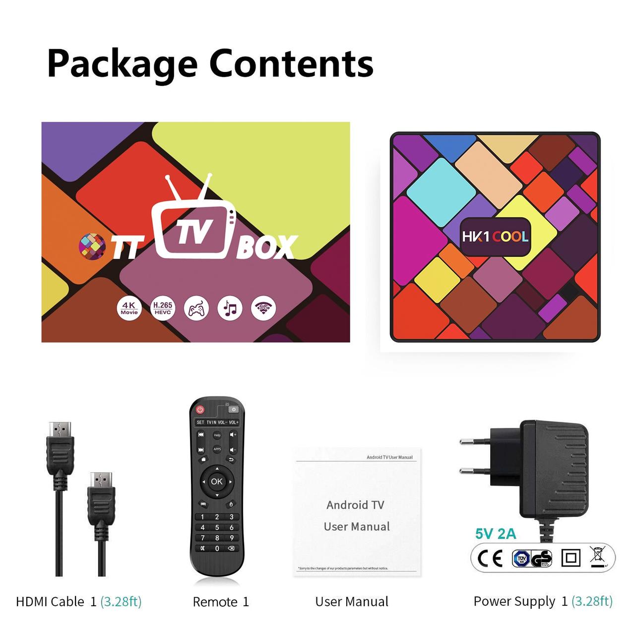 Tv Box HK1 Cool 4/32 Gb ТВ приставка Smart TV Box Android UHD 4K Rockchip RK3318 smartbox - фото 3 - id-p97808091