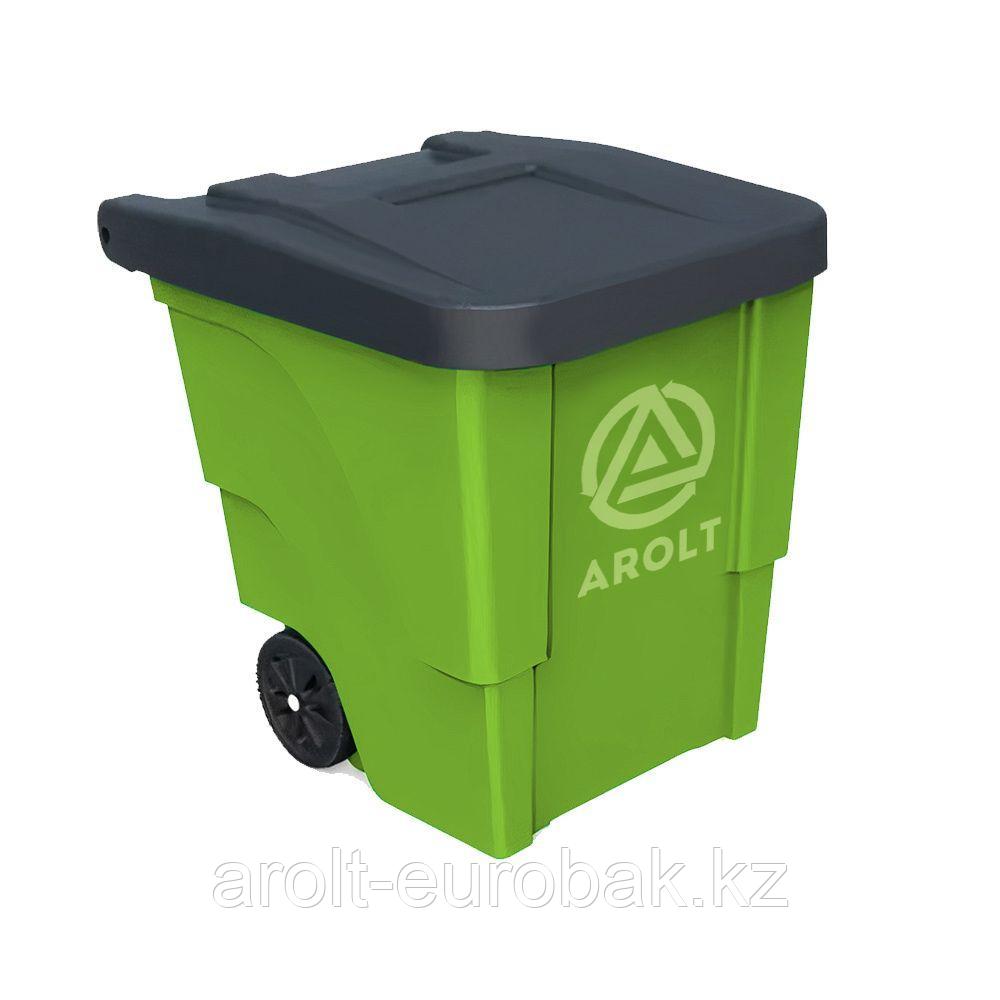 Пластиковый контейнер для мусора BASIK/360 литров - фото 1 - id-p97819602