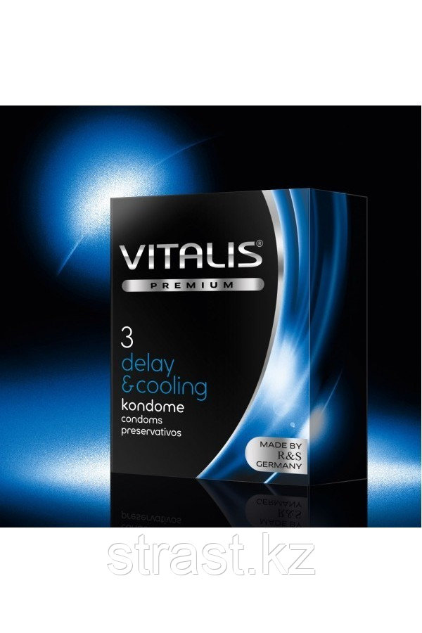 Презервативы "VITALIS" PREMIUM №3 delay and cooling - с охлаждающим эффектом (ширина 53 mm)