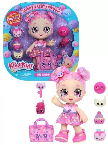 Куклы Kindi Kids Sweet Treat Friends с сумками для покупок: Cici Candy и Bubbleisha
