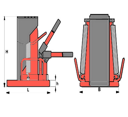 автономный домкрат 10т