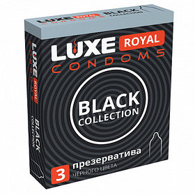 Презервативы черные LUXE ROYAL Black Collection 3 шт.