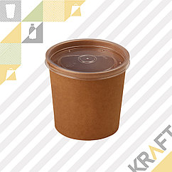 Упаковка для супов,каш,мороженного с пластиковой крышкой 760мл (Eco Soup Econom 26C) DoEco (25/250)
