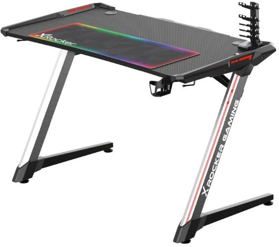 Компьютерный стол XRocker Lynx Ultimate RGB черный с рисунком