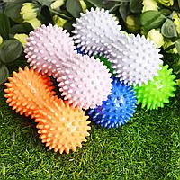 Массажер для тела с шипами Ежик синий