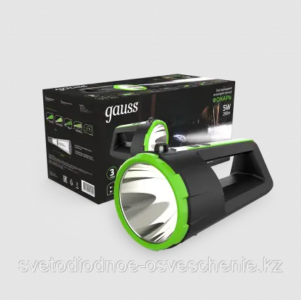 GF701 Фонарь прожекторный Gauss модель GFL701 5W 280lm Li-ion 5000mAh диммируемый LED 1/10/30
