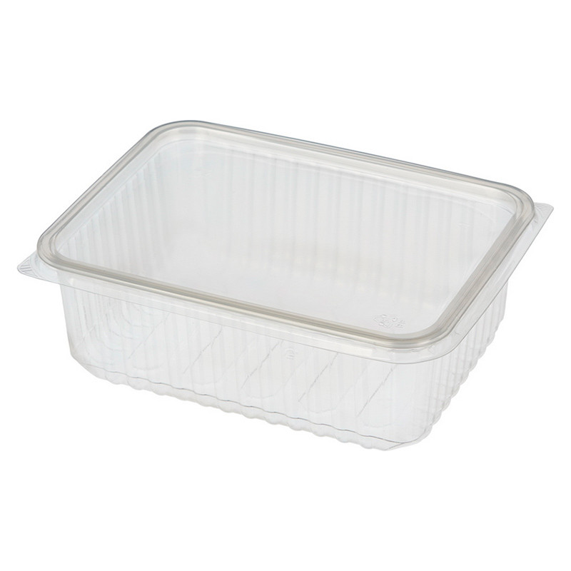 100ШТ/Контейнер прозрачный "AkePlast" 1000мл/прямоугольный/с крышкой/Пла002251/ПЛА002283, фото 1