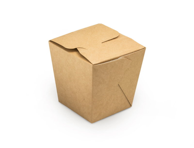 Контейнер бумажный "China Box", крафт, 500мл, фото 1