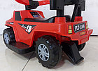 Красный Толокар "Jeep" с родительской ручкой и боковыми поручнями. Kaspi RED. Рассрочка., фото 4