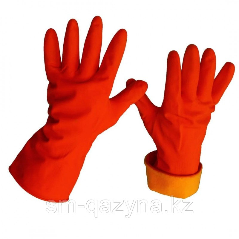 Резиновые утепленные перчатки