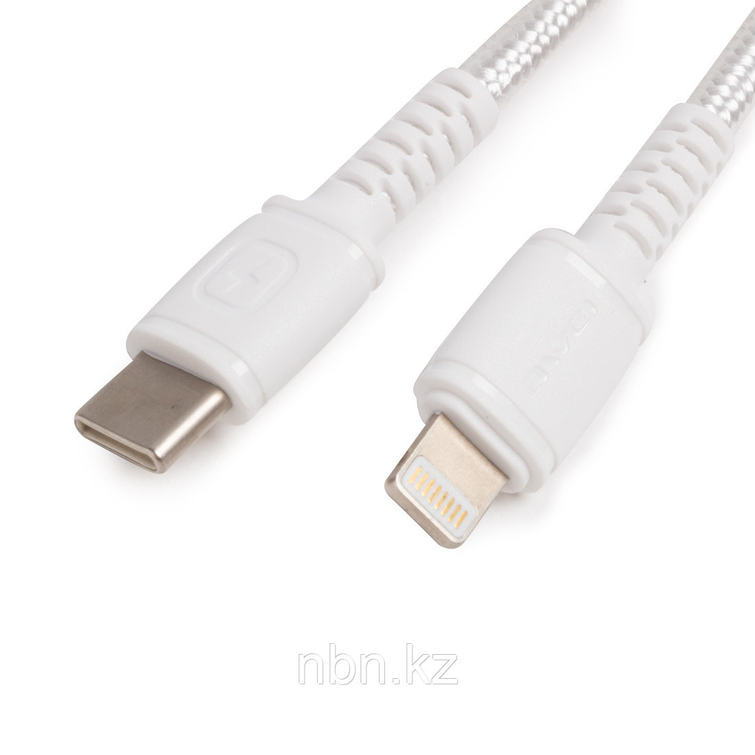 Интерфейсный кабель Awei Type-C to Lightning CL-118L 5V 2.4A 1m Белый - фото 3 - id-p97847281