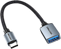 Кабель Vention USB 3.0 Type-C  M-F  OTG 0.15m  CCXHB