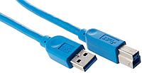 Кабель Manhattan USB 3.0  A(M)/B(M)  2 м  синий 322430