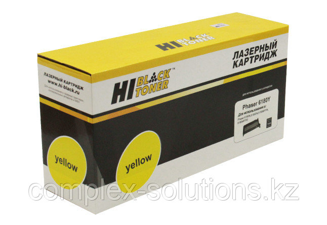 Картридж Hi-Black [113R00725] для Xerox Phaser 6180n | 6180MFP, Восстановленный, Y, 7K | [качественный
